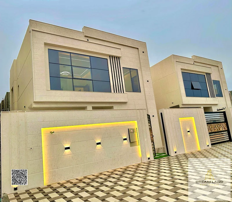 For sale, a villa, including registration and ownership fees, directly opposite the mosque, two floors, stone facade, with the possibility of easy ban63913329218051112