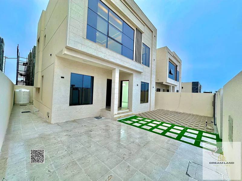 For sale, a villa, including registration and ownership fees, directly opposite the mosque, two floors, stone facade, with the possibility of easy ban63913329218051113