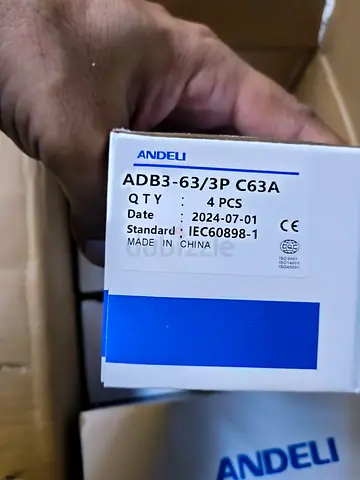 Andeli ADB3-63/3P C63A Circuit Breaker - Pack of 4
