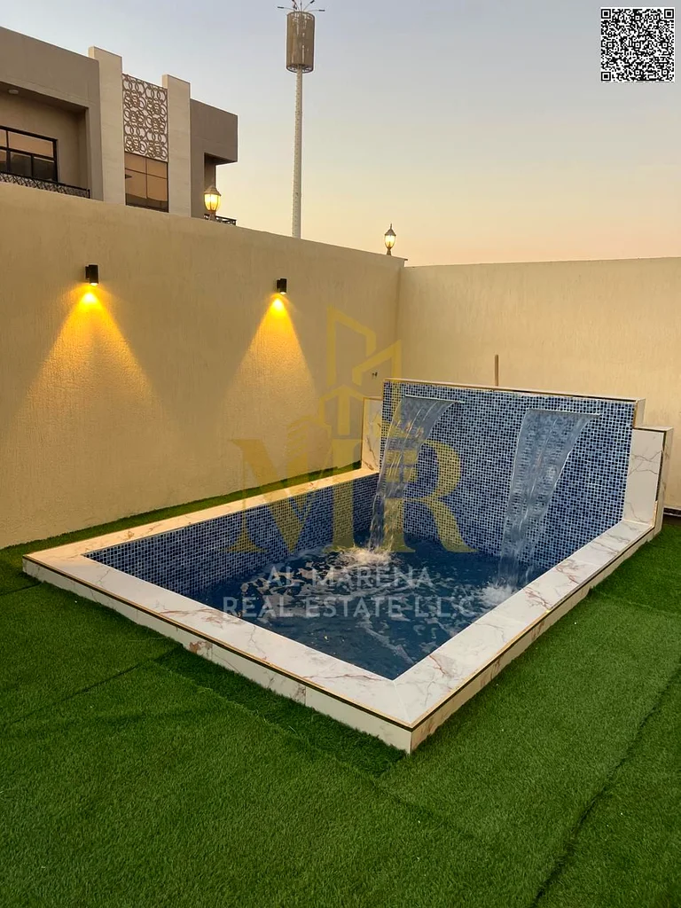 🏡 Luxury Villa for Sale in Al Alia - Ajman | Land Area 4,300 sq ft | Built-up Area 4,800 sq ft | G+2 Layout | 6 Bedrooms + 2 Living Rooms + Majlis +63873450911745112