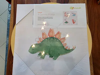Dinosaur-Themed Canvas Prints for Your Babys Nursery