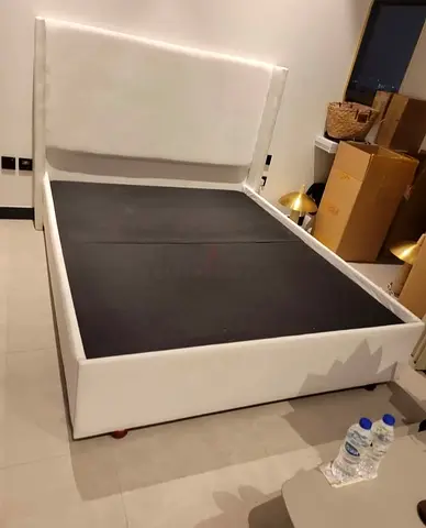 Stylish Modern Bed Frame in White