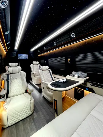 2024 VVIP MERCEDES SPRINTER with Bathroom, Additional AC and Air Suspension - 2 Years Warranty VLINE