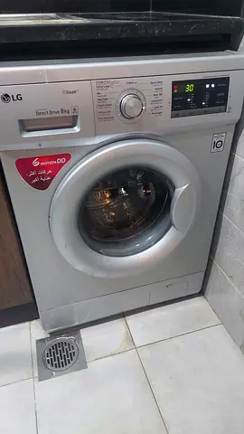 LG fornt Lond Washing machine Kg FH4G7TDy5 DD Steam Silver