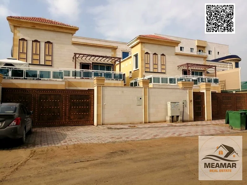 Freehold villa for all nationalities, a luxurious villa including air conditioning, electricity and water in the Al Muwaihat 3 area, with an area of 563870132454657110