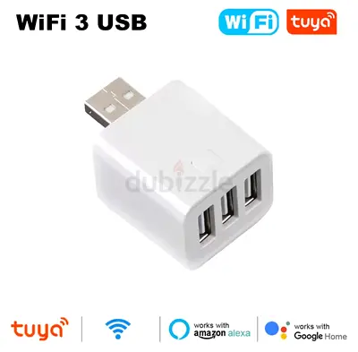 Smart WiFi 3 USB Hub with time charging automatic off - Connect Your Devices Seamlessly!