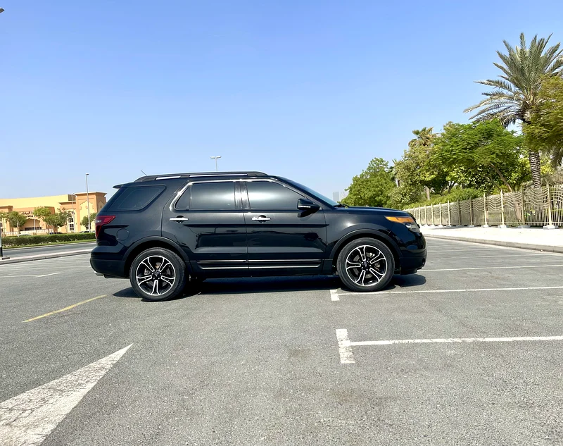 Metallic Black Ford Explorer Sport Eco Boost 2014, GCC Full Option, Original Paint, Well Maintained63399890695042114