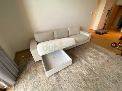 Great Condition IKEA Vimle LShape Sofa bed with storage