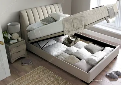Queen size Stylish Storage Bed with Elegant Design
