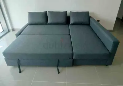 ‎IKEA L Shape Sofa cum bed with big storage and you can fix the storag