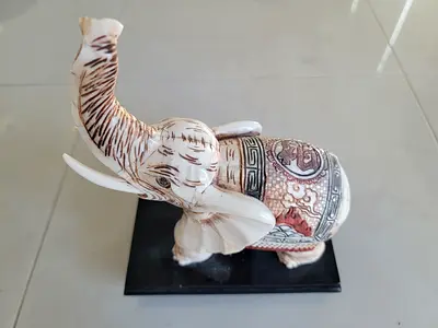 Elephant Statue Figurine with Stand - Thailand