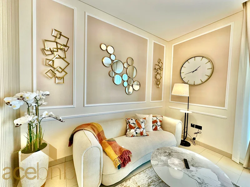 Check Into Luxury | Glam 2BR in Meydan | Burj Khalifa facing63830539561089114