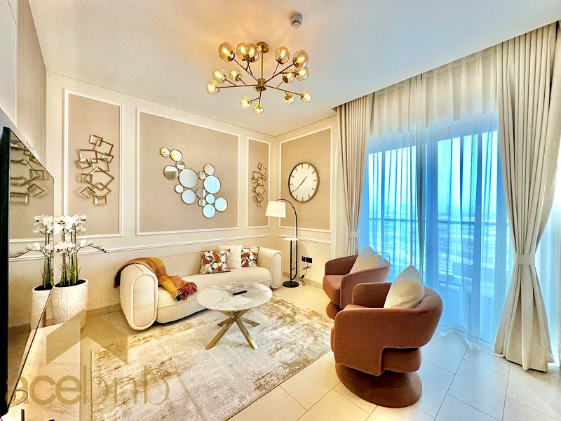 Check Into Luxury | Glam 2BR in Meydan | Burj Khalifa facing63830539561089111