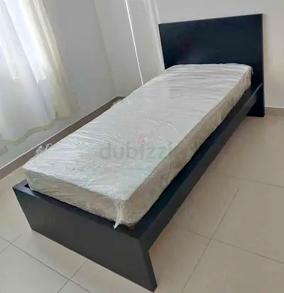 Ikea malam single bed 90/200 with  IKEA mattress is available in new condition, not a single stain o