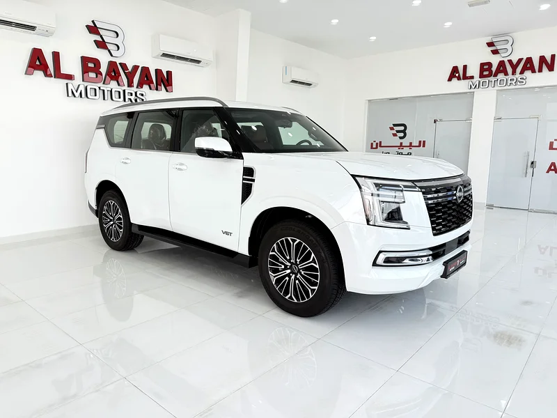 Nissan Patrol Titanium Plus Twin Turbo 2025 Gulf White/Red63405293177986117