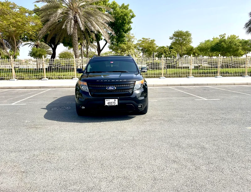 Metallic Black Ford Explorer Sport Eco Boost 2014, GCC Full Option, Original Paint, Well Maintained63399890695042111