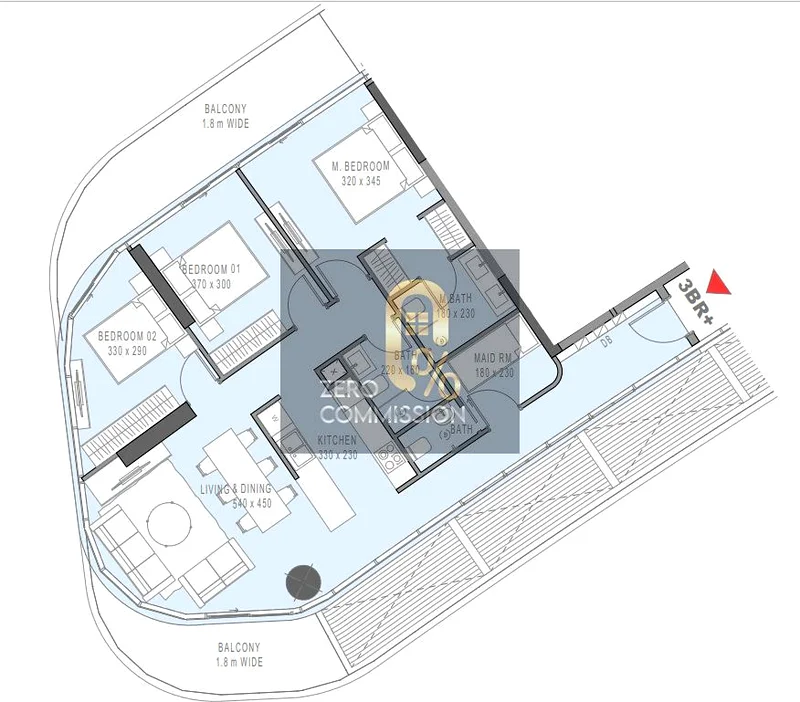 Cash Offer!! Zero Commission | Luxury 3 BHK Apartment | Sea View63845407698178113