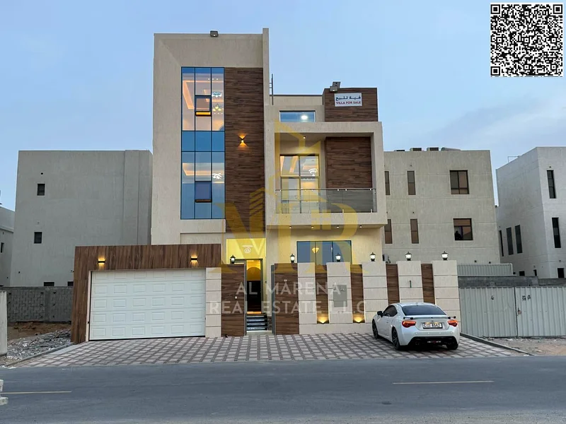 🏡✨ Luxurious villa for sale in Al Bahia – 3,100 sq ft | Two floors and a roof | 6 master bedrooms | Majlis + 3 living rooms + 3 kitchens + maid's roo63883873188097114