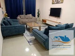 Room and hall in Al Khan area, Rose Tower 1. Rent price is 4200 with utilities included. The