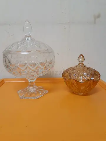 Exquisite Vintage Crystal Containers Set