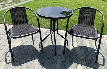Balcony chair table brand new