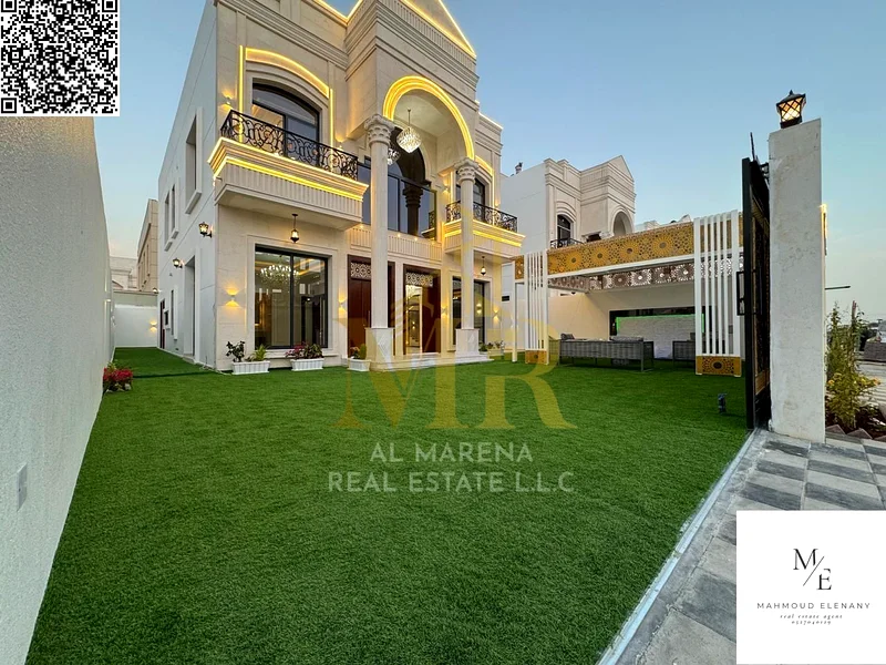 An amazing and brand new classic villa for sale in the Al Helio 2 area of Ajman with free for all nationalities.63893447681283114