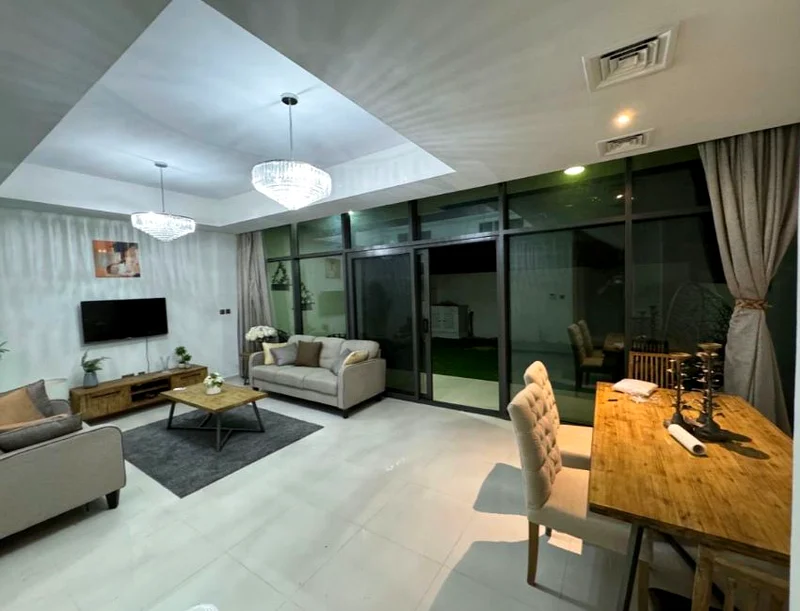 Fully Furnished Single Row 3-Bedroom Townhouse | Amazonia Cluster – Damac Hills 2 | Rented64003601383169110