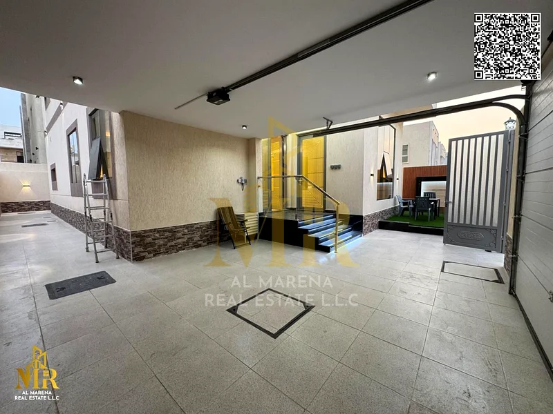 Luxury villa for sale in Al Bahia - 3100 sq ft | 2 floors and roof | 6 master bedrooms | Majlis + 3 halls + 3 kitchens + maid's room + roof and sittin63882550688514114