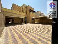 For rent, a five-bedroom villa, a master bedroom, a living room, two halls, and a maid's room