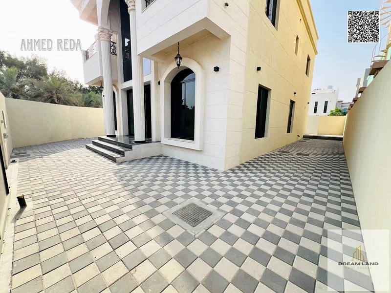 At a bargain price and without a down payment, a villa near the mosque, one of the most luxurious villas in Ajman, with super deluxe finishes and pers63891799583489112