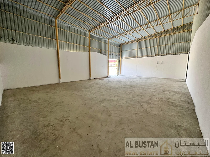 مستودع جديد للإيجار | 3000 قدم مربع | طابق ميزانين | 20 كيلو فولت أمبير | عجمان الصناعية 2 | 150,000 درهم63402799125379114