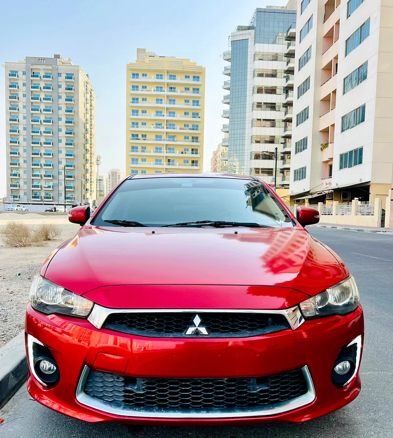 MITSUBISHI LANCER 2016 MODEL RED GCC SPECS LESS KM REF.045463398582144769112