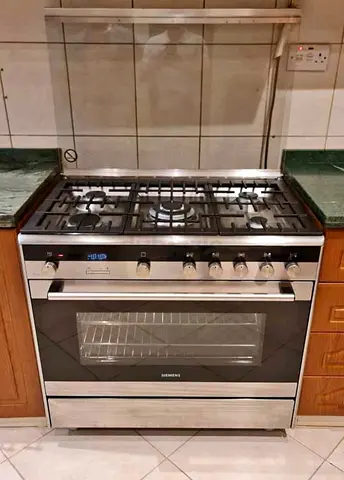 Siemens 5 Burner Gas Cooker Electric Oven 90x60cm Duel Fuel
