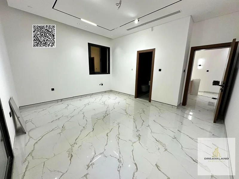 For sale - a luxury villa with a swimming pool in a prime location in Ajman, high-end finishing, modern design, including registration and a swimming63891577386114113