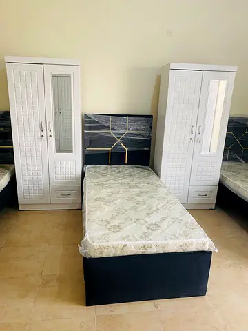 Stylish single bed with 2 door wardrobe for sale  : Dubble bed :Queen bed