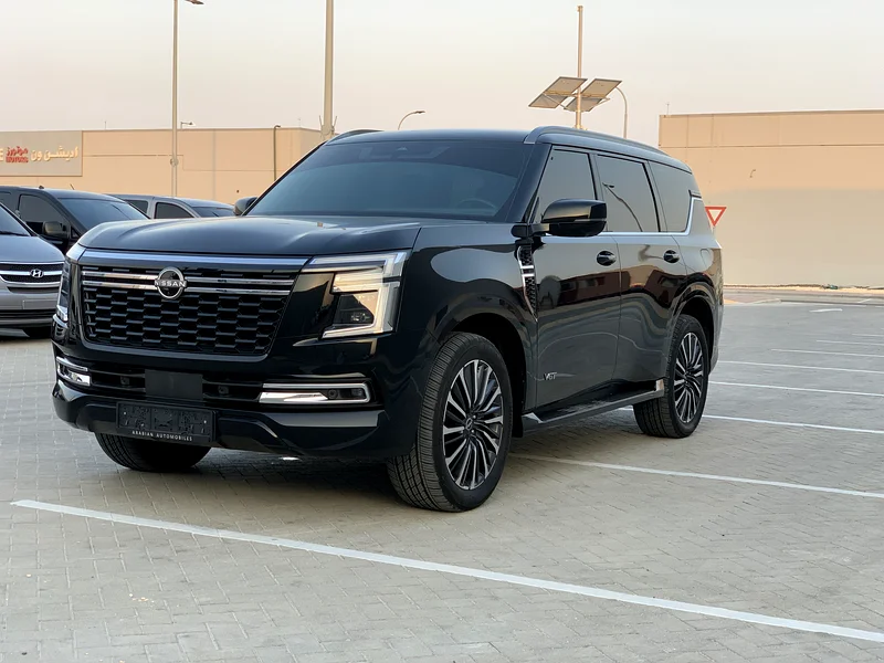 For sale  
Type: Nissan Patrol Turbo  
Gulf version: Almasood Gulf  
Model: 2025  
Warranty: Almasood 5-year warranty63405293217025116