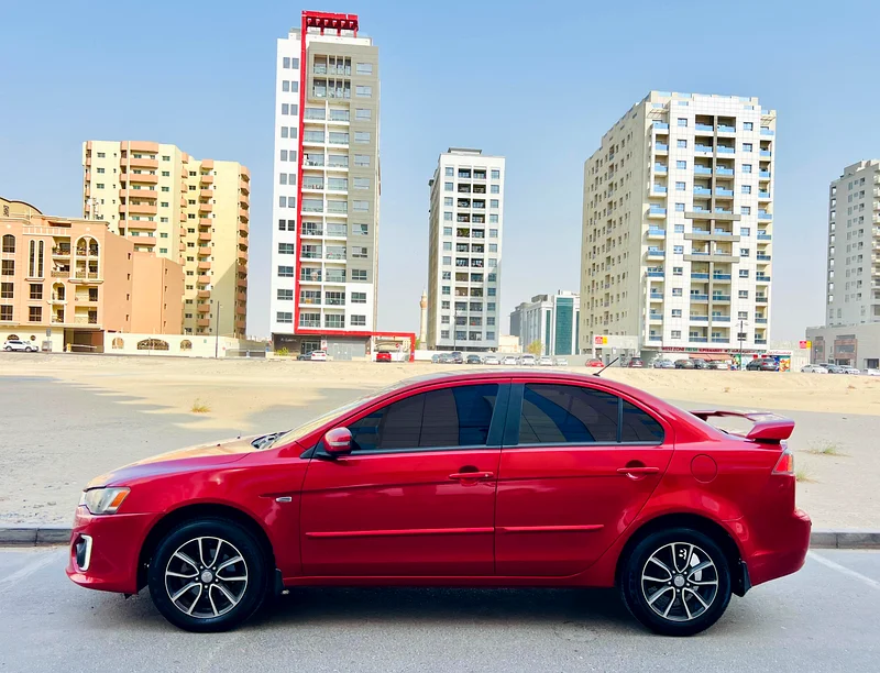 MITSUBISHI LANCER 2016 MODEL RED GCC SPECS LESS KM REF.045463398582144769111