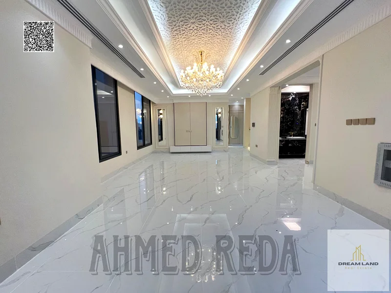 فيلا فاخرة بتصميم كلاسيكي في موقع متميز أمام مجمع أزها، وبسعر يشمل رسوم التسجيل ونقل الملكية.63891692267393114