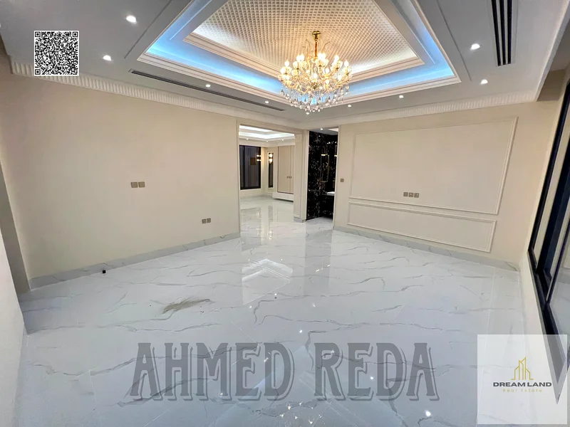 فيلا فاخرة بتصميم كلاسيكي في موقع متميز أمام مجمع أزها، وبسعر يشمل رسوم التسجيل ونقل الملكية.63891692267393113