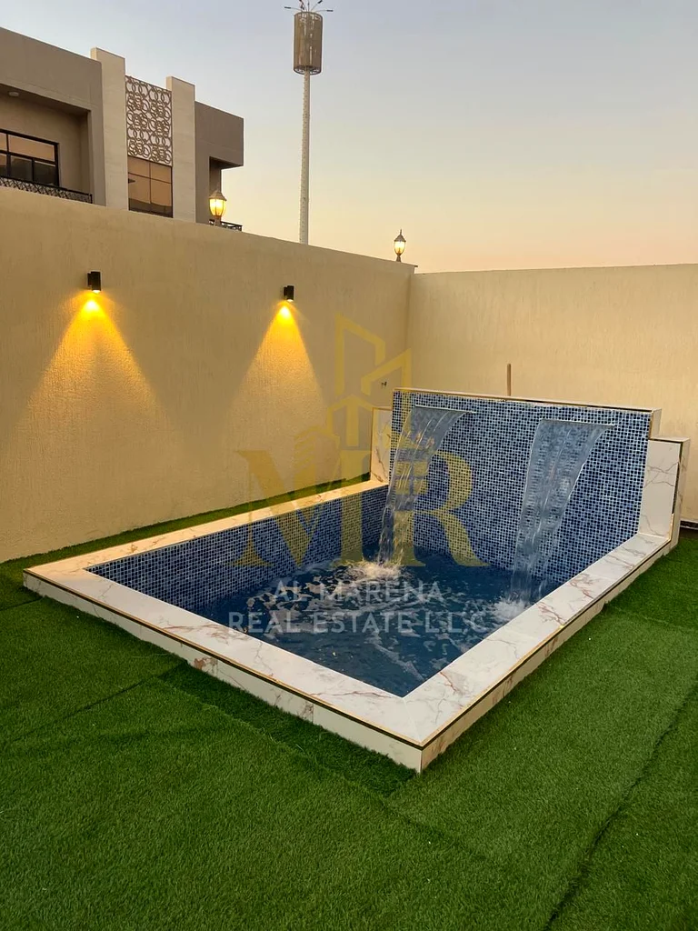 Luxury villa for sale in Al Alia - strategic location and spacious areas, the only one in Ajman with this distinctive design, including registration f63872045385089113