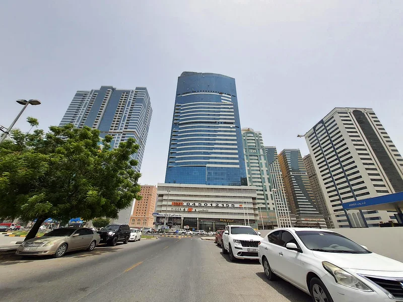 SAPRATE PARTITIONS 1150 SQFT OFFICE AVAILABLE FOR RENT WITH A/C, NEAT AND CLEAN, NEAR SHARJAH PALACE HOTEL, OPPOSITE NESTO HYPERMARKET ON MAIN ROAD, AL TAWUN ROUNDABOUT63402806906625111