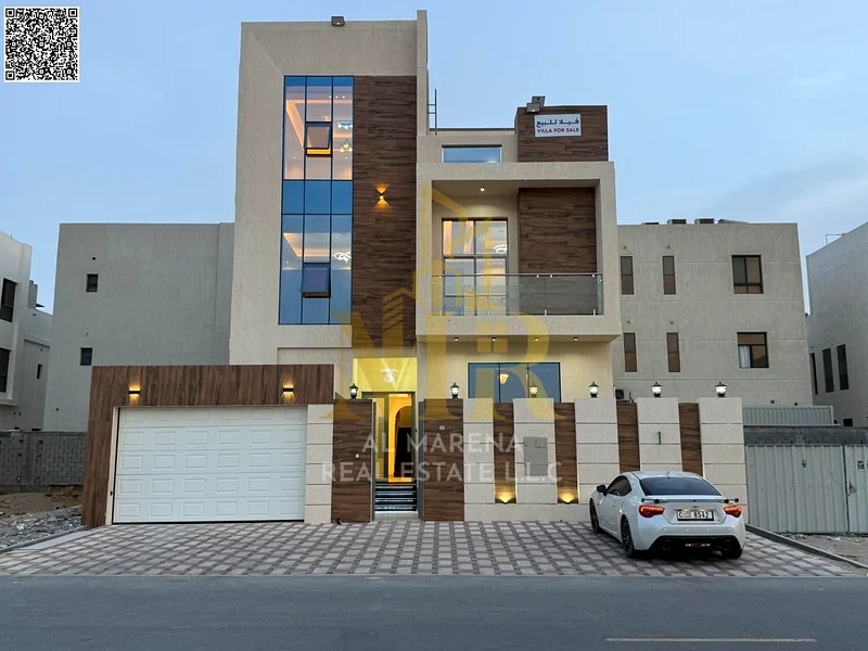 فيلا بسعر شامل، بما في ذلك التسجيل والملكية، على الشارع الرئيسي، جاهزة للسكن في أكثر مناطق عجمان رقيًا. ف63881040096771111
