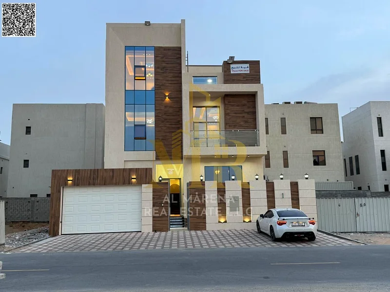 فيلا بسعر شامل، بما في ذلك التسجيل والملكية، على الشارع الرئيسي، جاهزة للسكن في أكثر مناطق عجمان رقيًا. ف63881040096771110