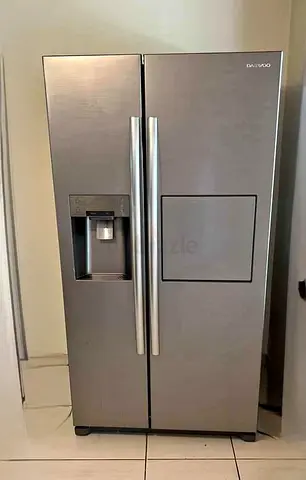 Daewoo Side-by-Side Refrigerator with Water Dispenser, Ice Maker  Mini Bar