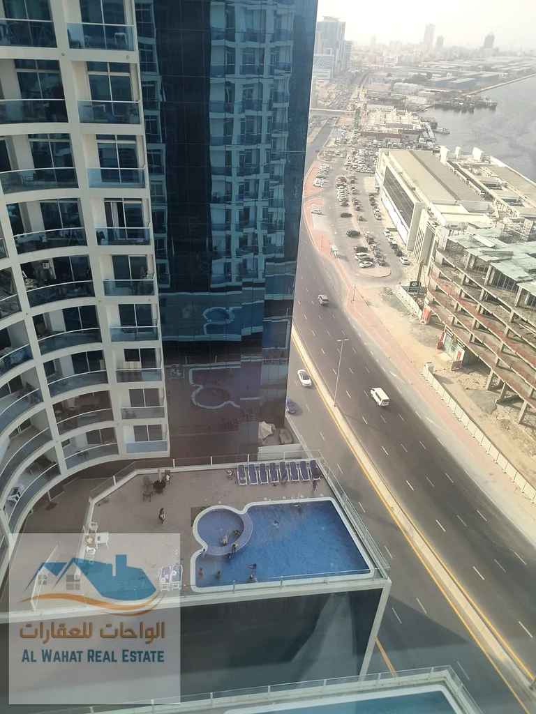 Studio for monthly rent in Ajman, Al Rashidiya, Al Waha Towers, high floor63811564898434110