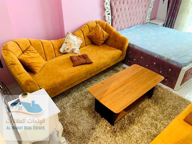 Studio for monthly rent in Ajman, Al Rashidiya, Al Waha Towers, high floor63811564898434111