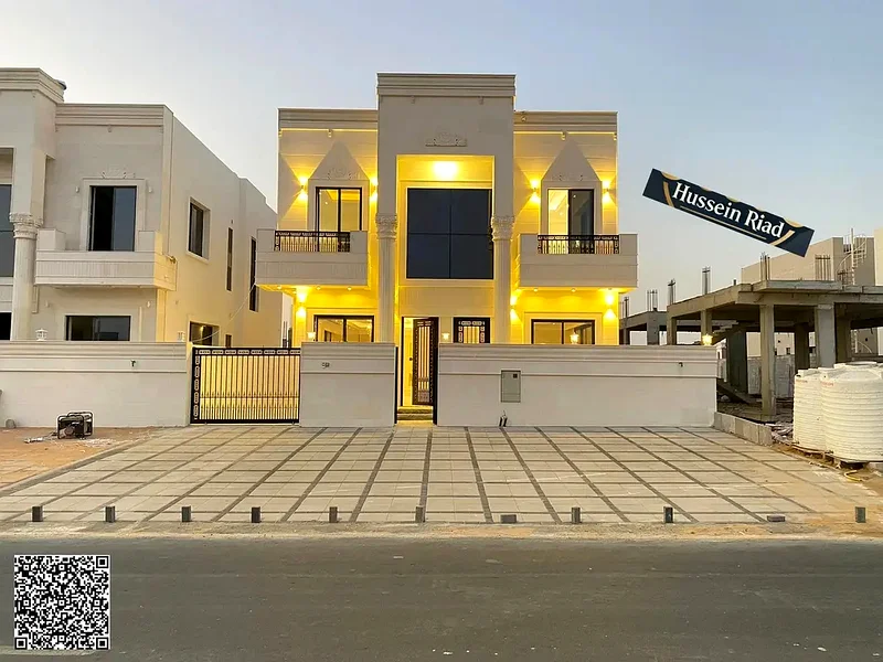 فيلا فاخرة بتصميم كلاسيكي في موقع متميز أمام مجمع أزها، وبسعر يشمل رسوم التسجيل ونظام الملكية.63894218749699111