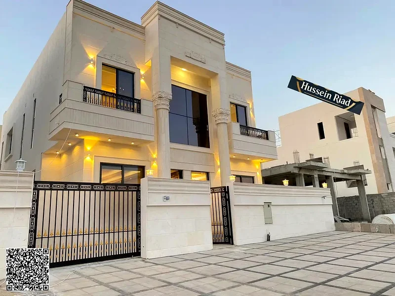 فيلا فاخرة بتصميم كلاسيكي في موقع متميز أمام مجمع أزها، وبسعر يشمل رسوم التسجيل ونظام الملكية.63894218749699112