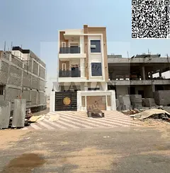Town house for sale in Ajman Al Yasmeen 5 master bedroom 2 hall majlis and kitchen land area 1730 Sq