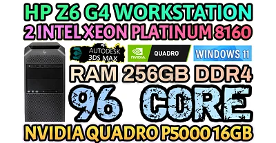 Xeon Platinum 8160×2 / Quadro RTX 4000 Xeon Platinum 8160×2